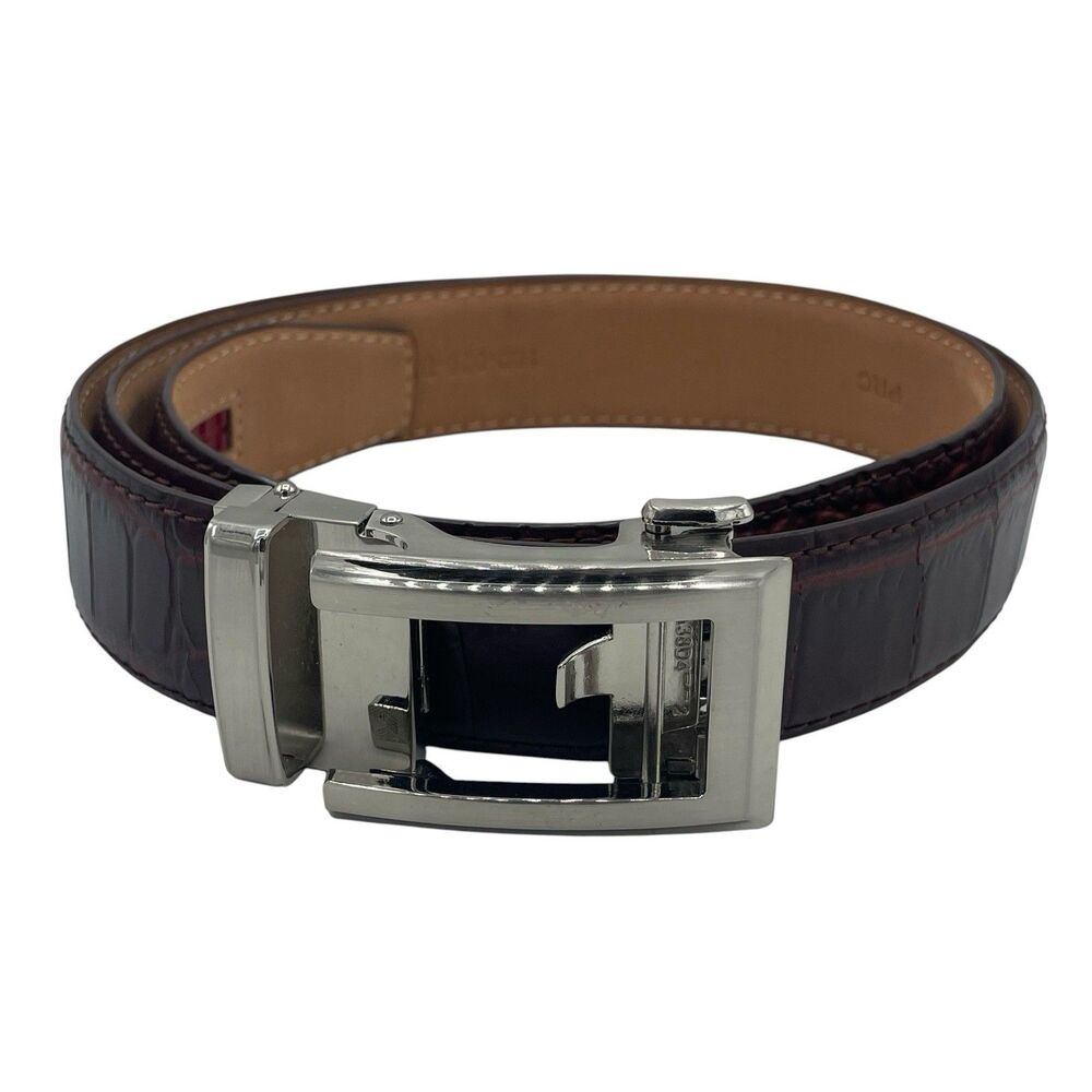 Nexbelt Mens Belt Adjust to 35" Alligator V2 Embossed Leather Ratchet Buckle